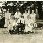 Pictured above in front row from left: Barbara Held, Fred Long, Mathias Held, Grossmom Pestel and in her arms Melvin Corder. Back Row from left: Ida Lond, Frank Held, Anna Barbara Held (Schleppi) and Alberta Corder. Picture was taken Circa July 1931
